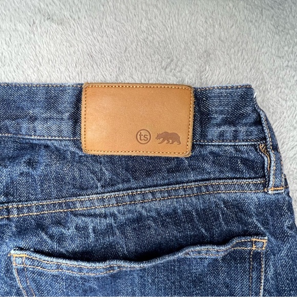 Taylor Stitch Jeans Size 34x32 The Democratic Jean Blue Dark Wash Organic - Picture 9 of 9